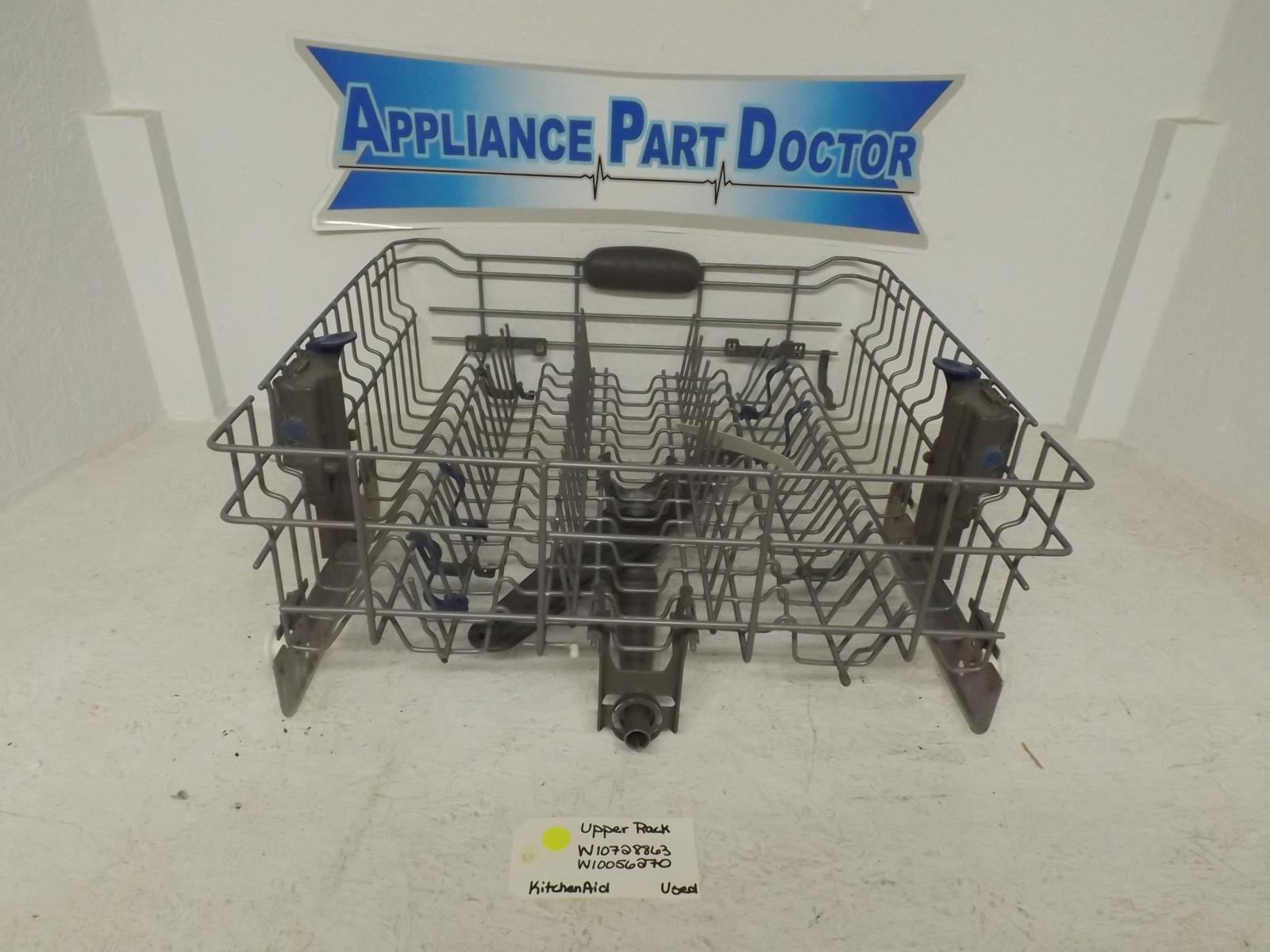 KitchenAid Dishwasher W10728863 W10056270 Upper Rack Used KitchenAid Dishwasher W10728863 W10056270 Upper Rack Used